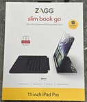 ZAGG Slim Book Go Apple iPad Pro Tablet Case with Keyboard 11 inch Nordic Layout