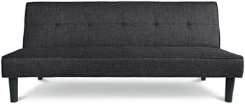 Habitat Patsy Fabric 2 Seater Clic Clac Sofa Bed - Charcoal