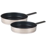 Russell Hobbs COMBO-6512 Excellence Collection Dual-Layer Non-Stick Frying Pan Set, 2 Piece, 24/28 cm