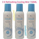 Travel shop Refreshing Cooling Mist instant cooling spray Body and Face, 3X150mL