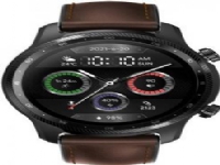 Mobvoi TicWatch Pro 3 Ultra LTE Smart Watch, svart med brun lærreim
