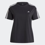 Essentials Slim 3-Stripes T-skjorte (store størrelser)