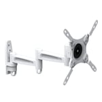Intec brackets White Cantilever arm Swivel and tilt TV bracket, Fits 17”-40” Inch TV’s - LG Samsung Sony Toshiba and most other Major Brands – LED and LCD TV’s. Easy Fit TV Bracket incl. Fixings