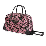 Juicy Couture Women's Libra Rolling Duffel, Pink Leopard, Juicy Couture Libra Women's Rolling Duffel