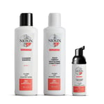 Nioxin Hair System Kit 4 Märkbart Tunt & Färgat Hår 350 ml