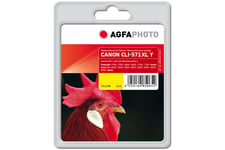 AgfaPhoto - gul - kompatibel - Genproduceret - blækpatron (alternativ til: Canon 0334C001, Canon CLI-571YXL)
