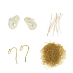 Me & My Box BOX - Mini Jewelry Kit Ear Hooks Baroque Pearls 18K gold plated BOX901016