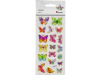 Titanum Epoxiharts konvexa klistermärken fjärilar 19st