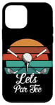 Coque pour iPhone 12 mini T-shirt Let's Par Vintage Golf Sunset Retro Style