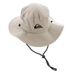 Quiksilver Men's Bushmaster Sun Protection Floppy Visor Bucket Hat, Khaki, L-XL UK