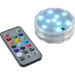 Star Trading Batteridriven LED-puck vattentät med färger