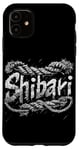 Coque pour iPhone 11 Un logo kinky bondage Shibari en corde de jute pour kinbaku