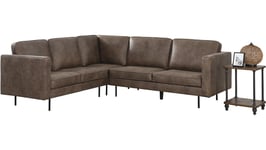 Nordic Furniture Group TEXAS Hörnsoffa 2-H-3 mörkbrun