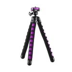 Mantona Kaleido Flex Photo/Tabletop Travel Tripod with Ball Head with Quick Release Plate and Carry Case – Glamorous Pink