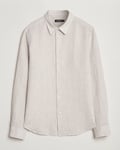 J.Lindeberg Slim Linen Melange Shirt Moonbeam