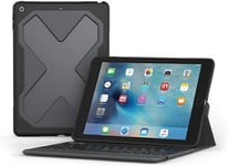 Zagg Rugged Protection iPad 9.7 Backlit Keyboard Bluetooth Stand Case Multi Pair