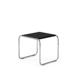 Knoll - Laccio low table, Square, skiva i Svart laminat - Sidobord - Marcel Breuer - Svart - Metall/Trä