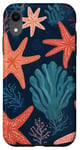 Coque pour iPhone XR Jolie étoile de mer corail esthétique