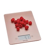 Taylor Pro Glass Digital Kitchen Scale, Compact Food Scale, Highly Accurate Digital Food Scale, Weights 5kg, Rose Gold, Gift Boxed
