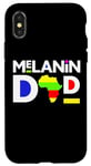Coque pour iPhone X/XS Melanin Dad Black Juneteenth Africa Daddy Men Dada