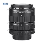 Meike MK-N-AF1-B Auto Focus Macro Extension Tube Set Ring for Nikon D7100 D800