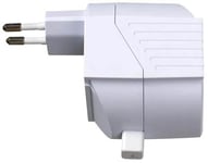 Transformator Plugin 12V AC 1-20W DIN-kontakt Vit