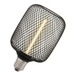 LED Lampa E27 Filament Straw Square Svart 110lm DIM 3,5W/818