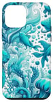 Coque pour iPhone 12 mini Bleu turquoise Aqua Ocean Colors
