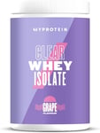 Myprotein Clear Whey Isolate Protein Powder - Grape - 500G - 20 Servings - Cool