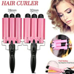 Hair Curler Electric Three-tube Curling Iron 32mm