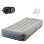 Uppblåsbar madrass 191x99x33 cm med inbyggd elektrisk pump INTEX 64116ND