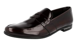 Prada Men's 2DE010 P39 F0038 Brown Brushed Spazzolato Leather Business Shoes UK 11 / EU 45