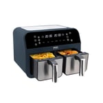 Sensio Home Dual Basket Zone Large 8L Air Fryer, 8 in 1 with Smart Sync, 2400W