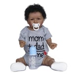 Soft Full Body Silicone Rebborn Doll African American Baby
