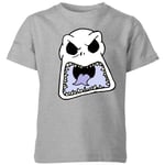 The Nightmare Before Christmas Jack Skellington Angry Face Kids' T-Shirt - Grey - 3-4 Years