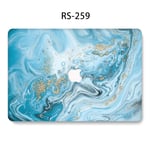 Convient pour étui de protection pour ordinateur portable Apple AirPro housse de protection pour macbook couleur marbre boîtier d'ordinateur-RS-259- 2019Pro16 (A2141)