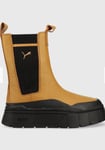 PUMA Mayze Stack Chelsea Boot Women's ( UK Size 8 / US 10.5/ EUR 42) Brown NEW