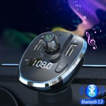 5.0 FM Transmitter 2-Port USB MP3 Player Wireless Bluetooth Car Charger