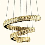 Lustre LED Lustres en Cristal Personnalité créative Lampe de Salon Designer Duplex Villa Stairwell Éclairage d'ingénierie Lustres en Cristal (Taille: 40 * 100cm) (Taille: 60cm)