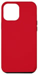 Coque pour iPhone 13 Pro Max Couleur rouge simple et sûre