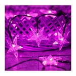 Guirlande Lumineuse Sun Star, Solar Outdoor Fairy Tale Light Solarstar String Light Extérieur étanche (7M 50LED, Rose)