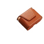 SHEAWA Magnetic Leather Case Protective Earphone Storage Box for Sony WF-1000XM3 Headset Case (Brown)