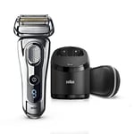 Braun Series 9 Electric Shaver for Men 9296cc, Wet and Dry, Integrated Precision Trimmer, Rechargeable and Cordless Razor ( UK 2- Pin Bathroom plug)