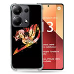 Cokitec Coque Renforcée pour Xiaomi Redmi Note 13 Pro 4G Manga Fairy Tail Logo Noir