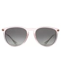 Ray-Ban Round Womens Transparent Pink Grey Gradient RB4171 Erika - One Size