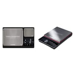 Heston Blumenthal Dual Platform Precision Scale by Salter, 10kg Capacity- Black & Heston Blumenthal Precision Kitchen Cooking Scales by Salter, Black/Silver