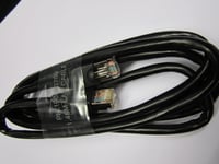 Black Ethernet Cable Lead for Connecting Smart Internet TV to Router/Modem/Hub