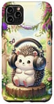 iPhone 11 Pro Max Kawaii Hedgehog Headphones: The Hedgehog's Playlist Case