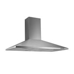 Vision Canopy Rangehood 90cm 760m3/h max. extraction Stainless Steel with Push Button Control