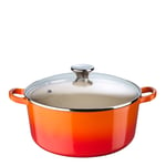 Le Creuset - Classic Valurautapata lasikannella 4,2 L Volcanic